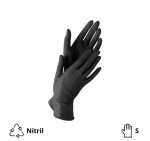 Nitrilne rukavice 100 kom/paket crna S