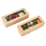 Papirnata posuda s prozorom OneBox 500 ml 70x170x40 mm kraft 25 kom