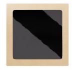 Papirnata posuda s prozorom OneBox 1500 ml 200x200x48 mm kraft/crna 25 kom