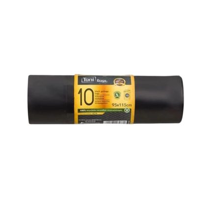 Vreća za smeće HDPE 125 L 95×115 cm crna, 10 kom