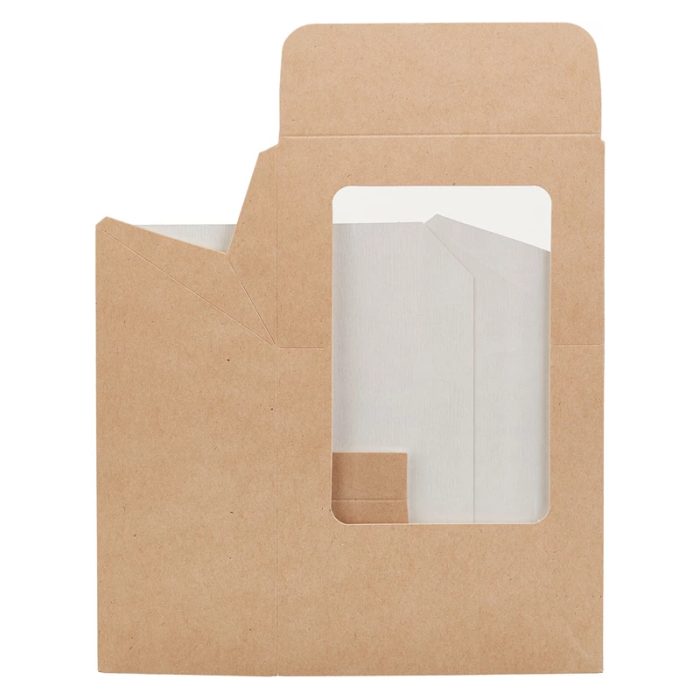 Posuda za wrap/tortilje s folijom 90x50x130 mm kraft 50 kom
