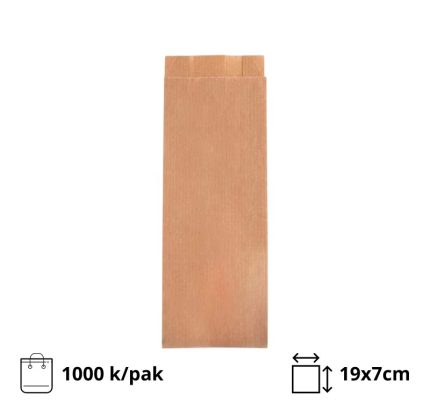 Papirnata vrećica 19х7сm kraft 1000/pak