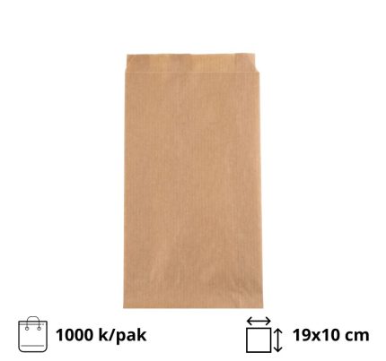 Papirnata vrećica 19х10сm kraft 1000/pak