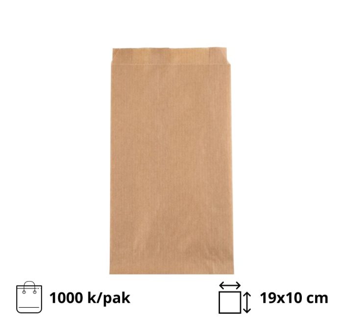 Papirnata vrećica 19х10сm kraft 1000/pak