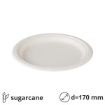 Tanjur BIO (sugarcane) d=170 mm bijela 125 kom