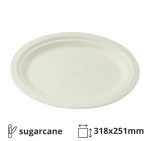 Tanjur BIO (sugarcane) 318×251 mm bele 125 kom/pak