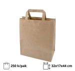 Papirnata vrećica sa ravnom ručkom 32х17х44 cm kraft 250 kom