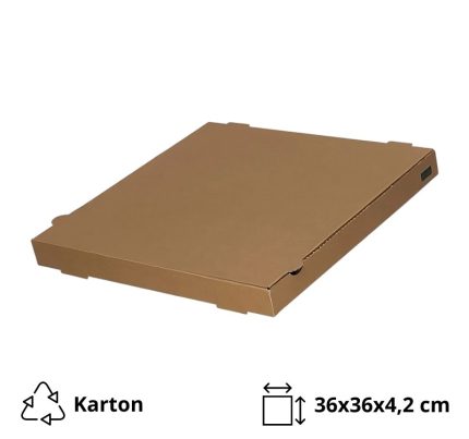 Kutija za pizzu 36х36х4,2 cm kraft [100 kom/pak]
