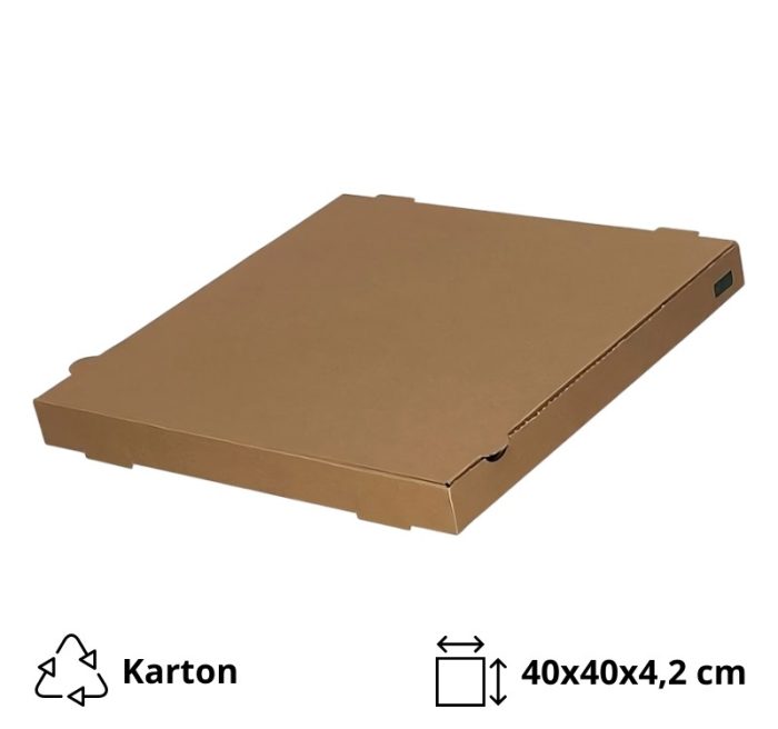 Kutija za pizzu 40х40х4,2 cm kraft [50 kom/pak]