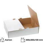 Kutija za desert bez prozora 400x300x100 mm bijela [5 kom/pak]