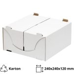 Kutija za torto 240х240х120 mm, bijela [10 kom/pak]