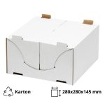 Kutija za torto 280х280х145 mm, bijela [10 kom/pak]