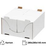 Kutija za torto 280х280х145 mm, bijela [10 kom/pak]