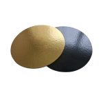Podmetač krug za torte karton d=320 mm zlatni [10 kom/pak]