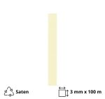 Satenska traka 3mm x 100 m bež