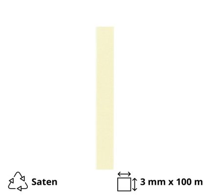 Satenska traka 3mm x 100 m bež