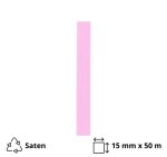 Satenska traka 15 mm x 50 m ružičasta