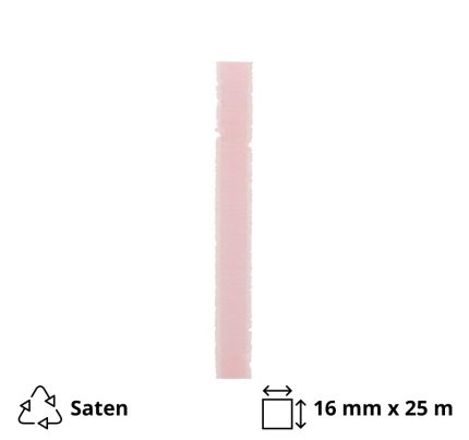 Satenska traka 16 mm x 25 m ružičasta