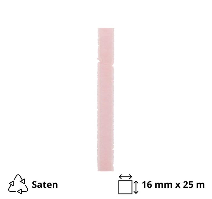 Satenska traka 16 mm x 25 m ružičasta