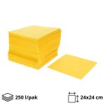 Papirnate salvete 2 sl 24x24 cm žute 250 l/pak