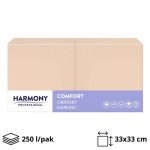 Papirnate salvete 2 sl 33×33 cm cappuccino 250 l/pak [8 kom/pak]