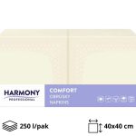 Papirnate salvete 2 sl 40×40 cm šampanj 250 l/pak [8 kom/pak]