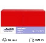 Papirnate salvete 2 sl 40×40 cm crvene 250 l/pak