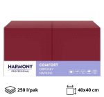 Papirnate salvete 2 sl 40×40 cm bordo 250 l/pak
