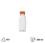 Boca PET 0,2 l d=38 mm s narančastim poklopcem [100 kom/pak]