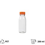 Boca PET 0,2 l d=38 mm s narančastim poklopcem [100 kom/pak]