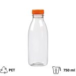 Boca PET 0,75 l d=38 mm s narančastim poklopcem [100 kom/pak]