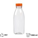 Boca PET 1 l d=38 mm s narančastim poklopcem [136 kom/pak]