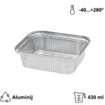 Alu posuda 435 ml 146x121x40 mm 100 kom/pak
