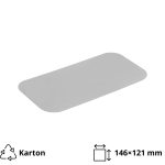 Poklopac za alu posudu 435 ml 146x121 mm 100 kom/pak