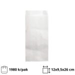 Papirnata vrećica 120х95x260 mm bijela 1980 kom/pak