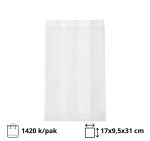 Papirnata vrećica  170х95×310 mm bijela 1420 kom/pak