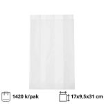 Papirnata vrećica  170х95x310 mm bijela 1420 kom/pak