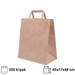 Papirnata vrećica sa ravnom ručkom 450х170х480 mm kraft 250 kom/pak