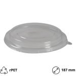 Poklopac rPET za posudu 1300 ml d=187 mm 50 kom