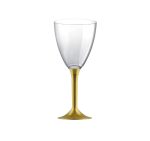 Čaša za vino PS 180 ml sa zlatnom drškom 20 kom/pak