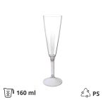 Čaša za šampanjac PS 160 ml sa prozirnom drškom 20 kom/pak