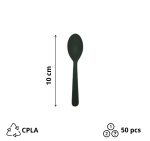 CPLA mini-žlica 10 mm crna 50 kom/pak