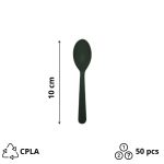 CPLA mini-žlica 10 mm crna 50 kom/pak