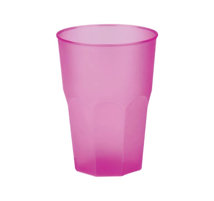 Čaša za koktel PP 300 (420) ml fuksija 20 kom/pak