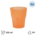 Čaša za koktel PP 250 (350) ml narančasta 20 kom/pak