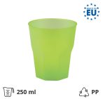Čaša za koktel PP 250 (350) ml zelena 20 kom/pak