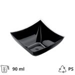 Fingerfood posudica PS 90 ml 75x75 mm Kvadrat crna 25 kom/pak