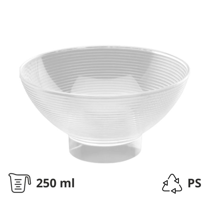 Fingerfood posudica PS 250 ml d=110 mm Zdjela prozirna 6 kom/pak