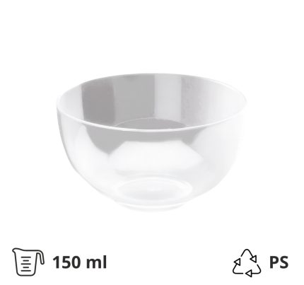Fingerfood posudica PS 150 ml d=82 mm Zdjela prozirna 12 kom/pak