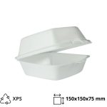 Burger ambalaža 150x150x75 mm XPS bijela 100 kom